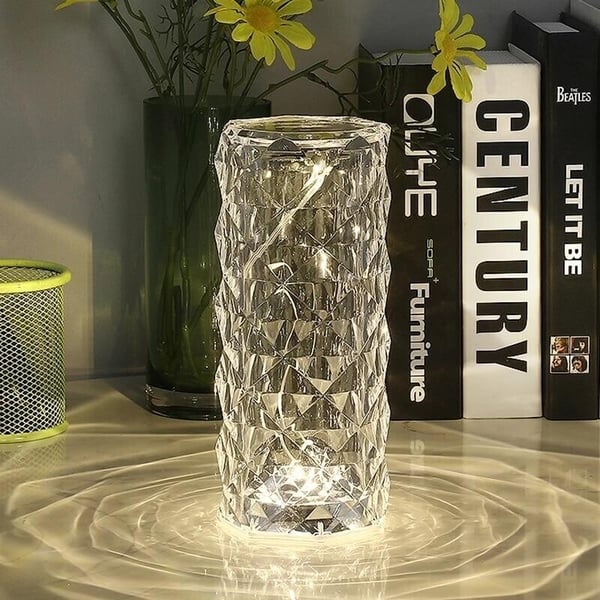 Crystal Diamond Lamp - LED Touch Lamp with Remote