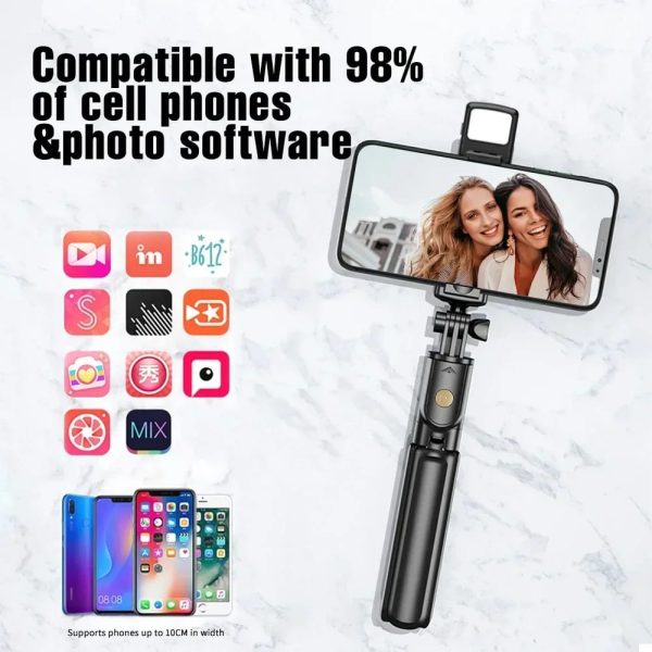 4 in 1 tripod selfie stick