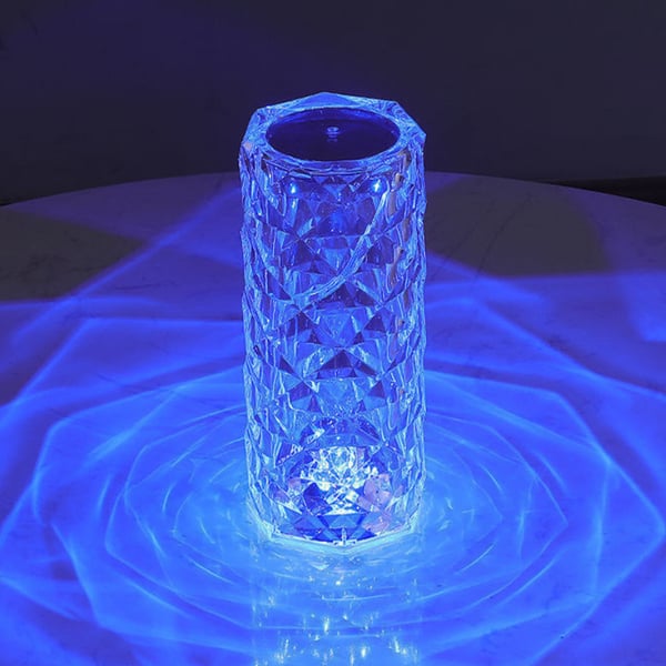 Crystal Diamond Lamp - LED Touch Lamp with Remote